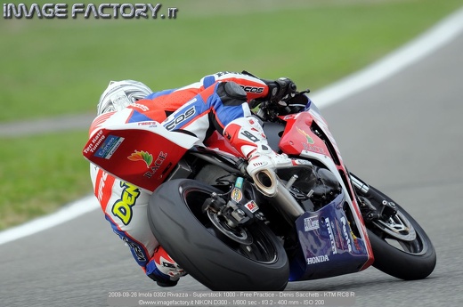 2009-09-26 Imola 0302 Rivazza - Superstock 1000 - Free Practice - Denis Sacchetti - KTM RC8 R
